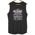 Funny I Am A Mechanic Because Your Honor Roll Student Unisex Tank Top