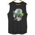 Funny Style Weed Cannabis Marijuana Smoking Skull Unisex Tank Top