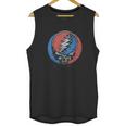 Grateful Dead Mens Distress Your Face Over Dyed Unisex Tank Top