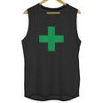 Green Medical Marijuana Cross Symbol Cannabis Medicine Unisex Tank Top