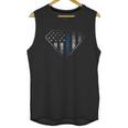 Grunt Style Blue Line Crest Unisex Tank Top