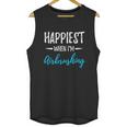 Happiest When Airbrushing Funny Artist Gift Idea Gift Graphic Design Printed Casual Daily Basic Unisex Tank Top