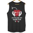 Id Pause My Game For You Valentines Day Controller Unisex Tank Top