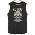 Jefe Men Mexican Boss Sugar Skull Day Of The Dead Unisex Tank Top