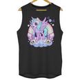 Kawaii Pastel Goth Unicorn Pony - Aesthetic Gothic Skeleton Unisex Tank Top