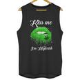 Kiss Me Im Highrish 420 Cannabis Marijuana Weed Lips Gift Graphic Design Printed Casual Daily Basic Unisex Tank Top