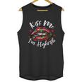 Kiss Me Im Highrish Stoner Marijuana Weed Lover 420 Gift Graphic Design Printed Casual Daily Basic Unisex Tank Top