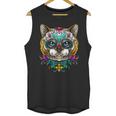 Kitty Cat Sugar Skull Day Of The Dead Dia De Muertos Unisex Tank Top