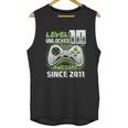 Level 10 Unlocked Awesome 2011 Video Game 10Th Birthday Gift Green Unisex Tank Top