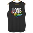 Lgbtq Love Wins Logo For Pride Month Funny Gift Unisex Tank Top