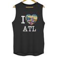 I Love Atlanta Georgia Atl Peach State Skyline Unisex Tank Top