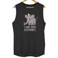 I Love Baby Elephants Funny Cute Chibi Elephant Gift Unisex Tank Top