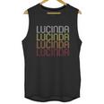 Lucinda Retro Wordmark Pattern Vintage Style Unisex Tank Top