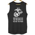 Lucky Ride Marines Usmc The Few The Proud White Emblem F And B Unisex Tank Top