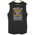 Made In 1992 30 Years Old Gifts 30Th Birthday Gift For Men Unisex Tank Top