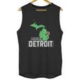 Made In Detroit Michigan State Map Motor City Area Graphic Design Printed Casual Daily Basic Unisex Tank Top