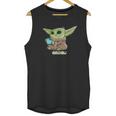 The Mandalorian The Child Grogu Blue Macaron Unisex Tank Top