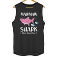 Mawmaw Shark Doo Doo Doo Black Pink Unisex Tank Top