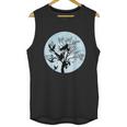 Moonlight Night Black Crow Forest Animal Bird Raven Unisex Tank Top