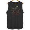 Naruto Shippuden Nine Tails Gradient Outline Unisex Tank Top