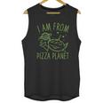 Neon Green Alien Pizza Planet Unisex Tank Top