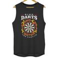 Nine Darts Are Enough Dartboard In Flames Unisex Tank Top