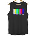 No Signal Television Screen Color Bars Test Pattern Unisex Tank Top