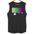 No Signal Television Screen Color Bars Test Pattern Unisex Tank Top