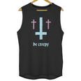 Pastel Goth Inverted Cross Be Creepy Unisex Tank Top