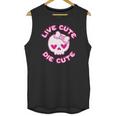 Pastel Goth Live Cute Die Cute Skull Bow And Heart Shape Unisex Tank Top