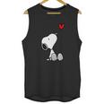 Peanuts Heart Sitting Snoopy Unisex Tank Top