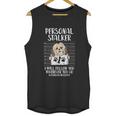 Personal Stalker Shih Tzu Funny Pet Dog Lover Owner Gift Unisex Tank Top