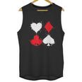 Playing Cards Poker Heart Spade Diamond Club Unisex Tank Top