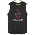 Poker Spades Hearts Diamonds Club Shiny Bling Overlap Unisex Tank Top