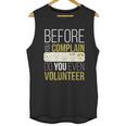 Pta Pto Fun Volunteer Before You Complain Do You Volunteer Great Gift Graphic Design Printed Casual Daily Basic Unisex Tank Top