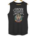 Social Distancing With My Dog Golden Retriever Unisex Tank Top