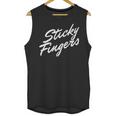 Sticky Fingers Band Logo White Unisex Tank Top