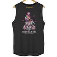 Sugar Skull Fight Like A Girl Breast Cancer Awareness Shirt Unisex Tank Top