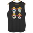 Sugar Skull Sombrero Dia De Los Muertos Mexican Day Of Dead Unisex Tank Top