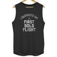 I Survived My First Solo Flight Funny New Pilot Unisex Tank Top