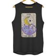 Tarot Card The Moon Xviii Kawaii Goth Pastel Cat Mystical Unisex Tank Top