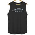 Tesla Model S Electric Car Outline Design Unisex Tank Top