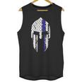 Thin Blue Line Spartan Helmet Unisex Tank Top