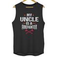 My Uncle Is A Firefighter Vintage Thin Red Line Nephew Gift Unisex Tank Top