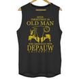 Never Underestimate An Old Man Who Graduated From Depauw University Unisex Tank Top