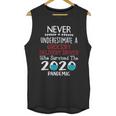 Never Underestimate Who Survived The Pandemic Grocery Delivery Driver Unisex Tank Top