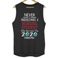 Never Underestimate Who Survived The Pandemic Nursing Student Unisex Tank Top