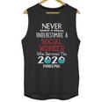 Never Underestimate Who Survived The Pandemic Social Worker Unisex Tank Top