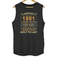 Vintage 31 Years Old February 1991 31St Birthday Gifts Idea Unisex Tank Top