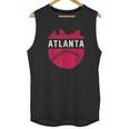 Vintage Downtown Atlanta Georgia Skyline Baseball Unisex Tank Top